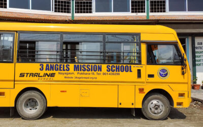 New Bus for 3 Angels Nepal School