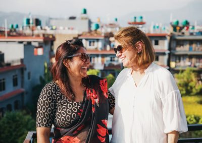 Robyn and Sarah in Nepal